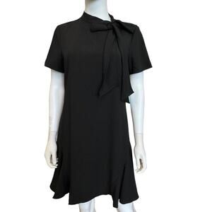New  ~ CECE ~  Bow Neck Flounce Hem A-Line Dress Size 8 Ret $129